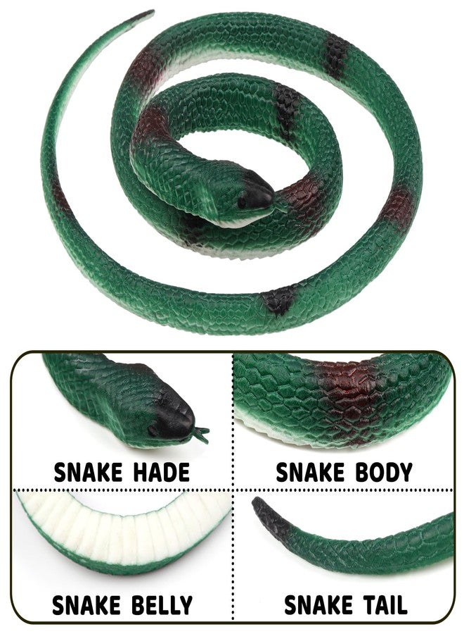 DOITEM 11 Pieces Snakes Outdoor Decor Realistic Large Lifelike Fake Snake Wall Decoration Hanging Colorful Wall Sculpture for Garden Fence Patio Home Outside - Image 3